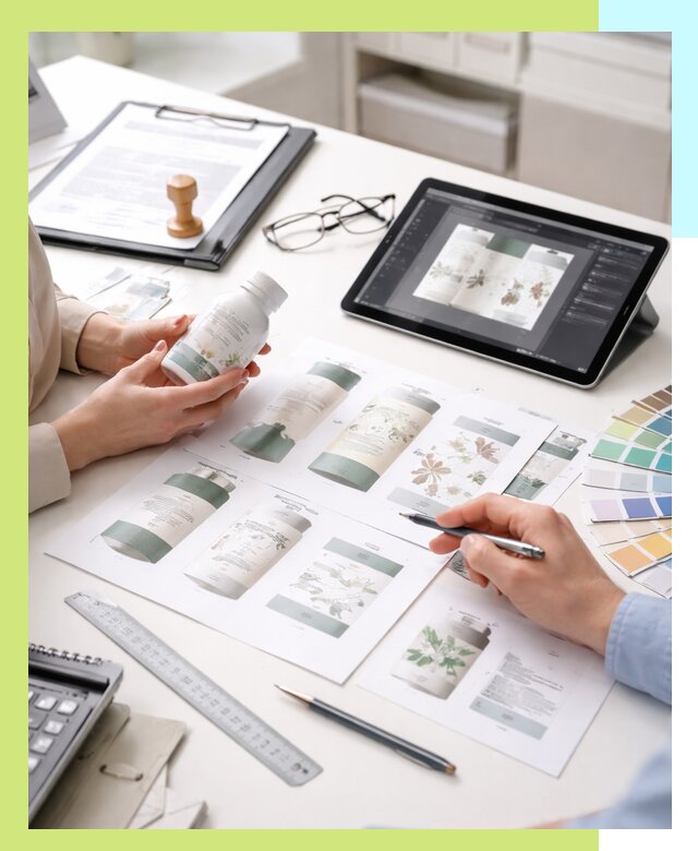 Профессиональная разработка дизайна и текста этикетки продукции в Верхней Пышме