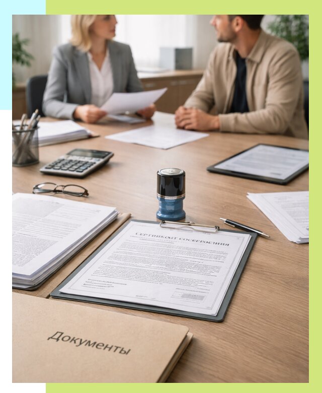 Сертификат соответствия на продукцию в Верхней Пышме от 15390 р.|Алешин-Врх