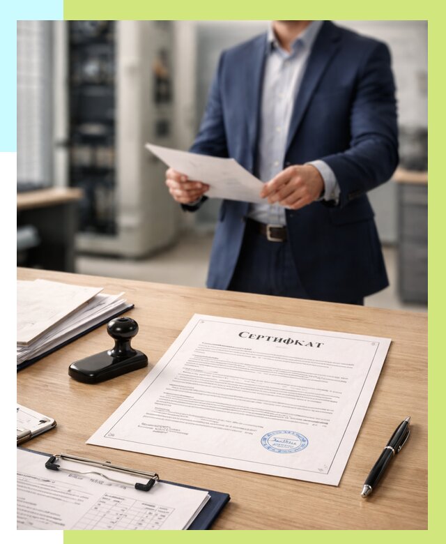 Сертификат на оборудование в Верхней Пышме от 15390 р. | Алешин-Врх