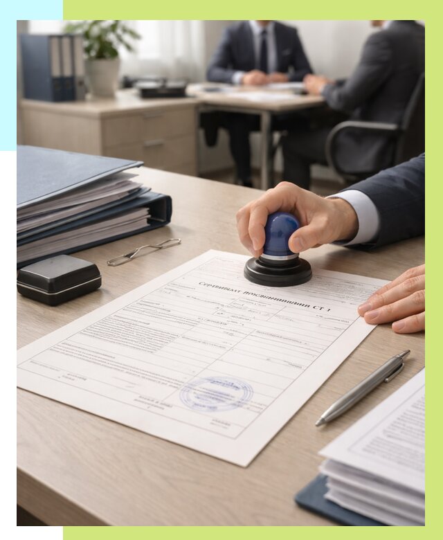 Сертификат происхождения СТ 1 в Верхней Пышме от 4617 р. | Алешин-Врх