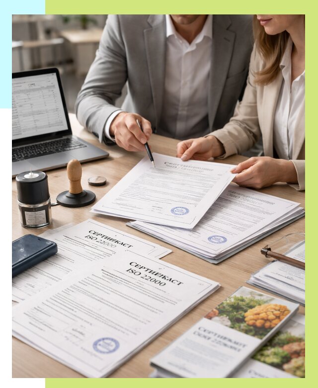 Сертификат ISO 22000 в Верхней Пышме от 41040 р. под ключ | Алешин-Врх